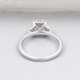 Elegant blush pink Asscher diamond ring design