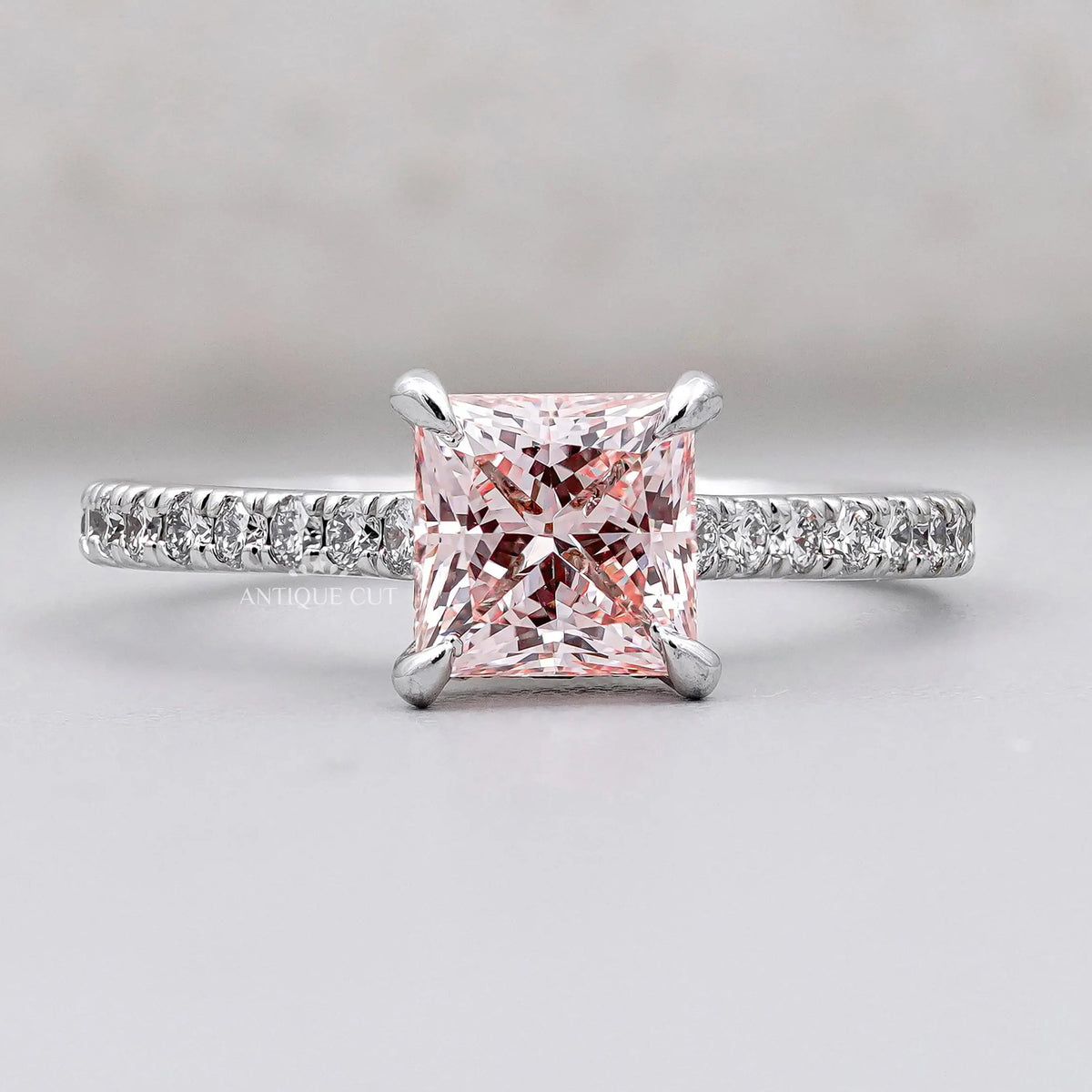 Lab grown engagement ring
