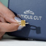 Timeless radiant fancy yellow diamond ring