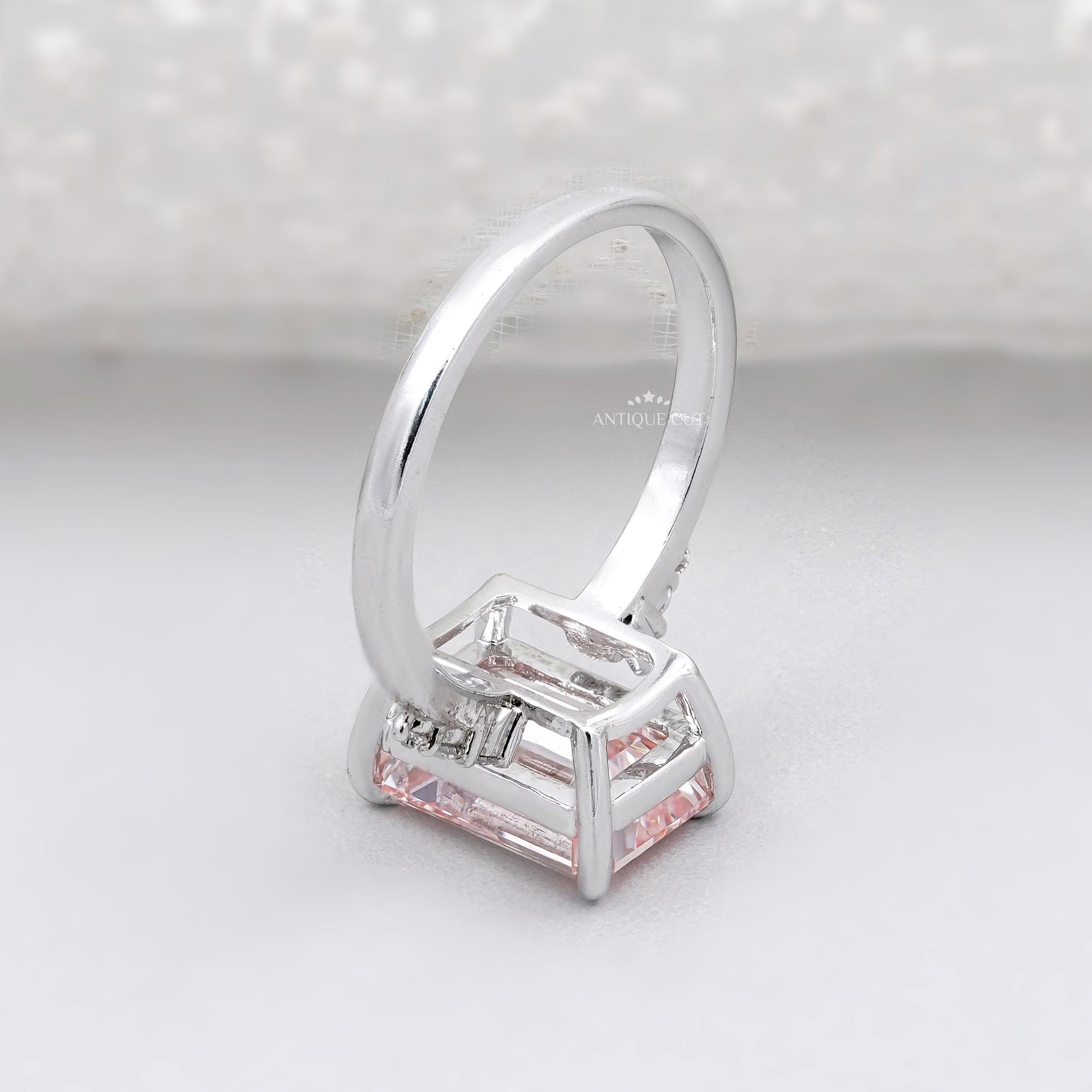 IGI certified pink diamond engagement ring