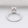 Elegant modern pink solitaire engagement ring