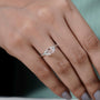 Sustainable lab grown diamond Asscher ring