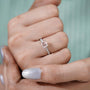 Handcrafted Antiquecut pink diamond ring