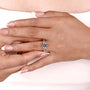 Lab grown diamond proposal ring yellow gold