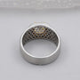 Lab grown cushion cut diamond engagement ring