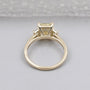 IGI Certified fancy yellow lab grown diamond ring