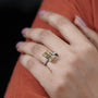 IGI Certified lab grown emerald cut diamond ring