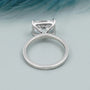 Lab grown cushion cut diamond solitaire ring design