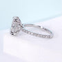 Antiquecut radiant cut solitaire engagement ring