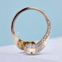 IGI Certified oval lab grown diamond engagement ring