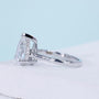 IGI certified pear cut lab grown diamond ring