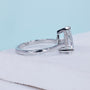 Antiquecut pear cut diamond engagement ring