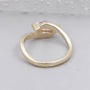 IGI Certified fancy pink lab grown diamond engagement ring
