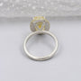 IGI Certified fancy yellow lab grown diamond engagement ring