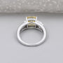 IGI Certified yellow lab grown diamond engagement ring