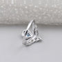 IGI Certified fancy blue pear diamond ring