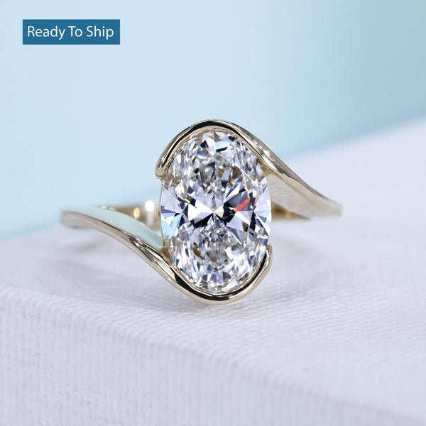 Black diamond proposal ring