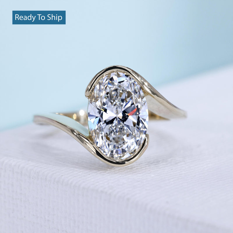 Lab grown diamond ring product view