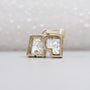 Yellow gold alphabet letter pendant with diamond accents