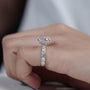 White gold lab grown diamond engagement ring design