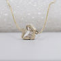 Antiquecut rabbit diamond charm pendant