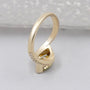 IGI Certified fancy yellow lab grown diamond engagement ring
