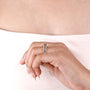 IGI certified emerald cut lab grown diamond ring