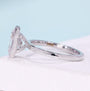 Oval diamond engagement ring with secure bezel setting