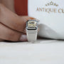 Proposal ring men's yellow diamond with side stones