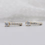 Pave diamond hoop earrings for women