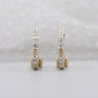 Lab grown diamond round hoop earrings