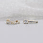 Lab grown diamond hoop earrings