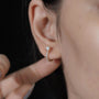 Ethical lab grown diamond earrings