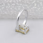Lab created yellow diamond engagement ring for her
