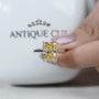 Lab grown yellow diamond proposal ring