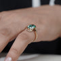 Yellow gold oval cut diamond bypass engagement ring
