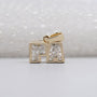 Personalized Alphabet Diamond Initial Pendant Necklace in Yellow Gold