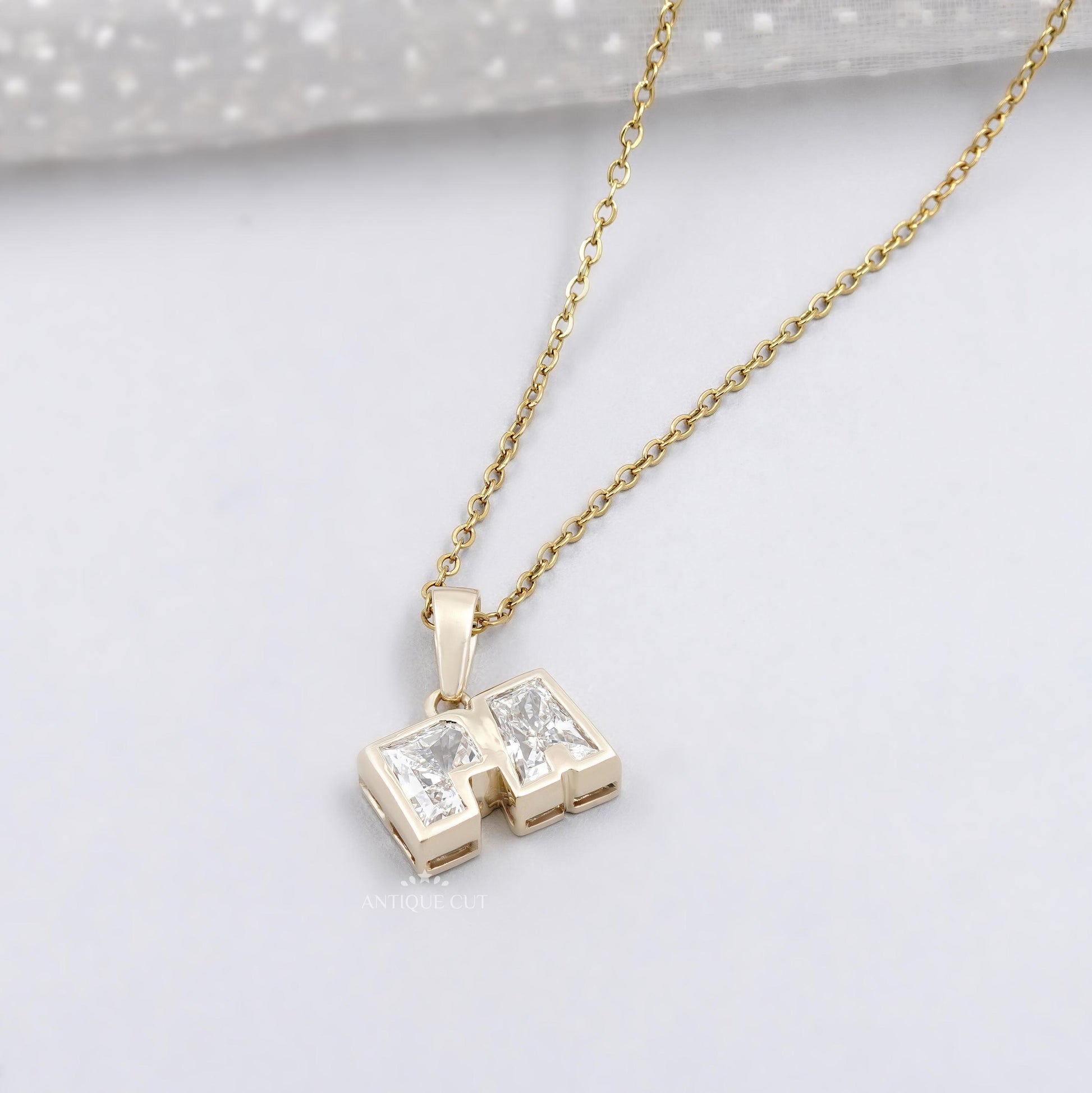 Fine jewelry personalized initial necklace for women