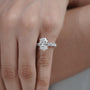 IGI Certified lab grown oval diamond bridal jewelry