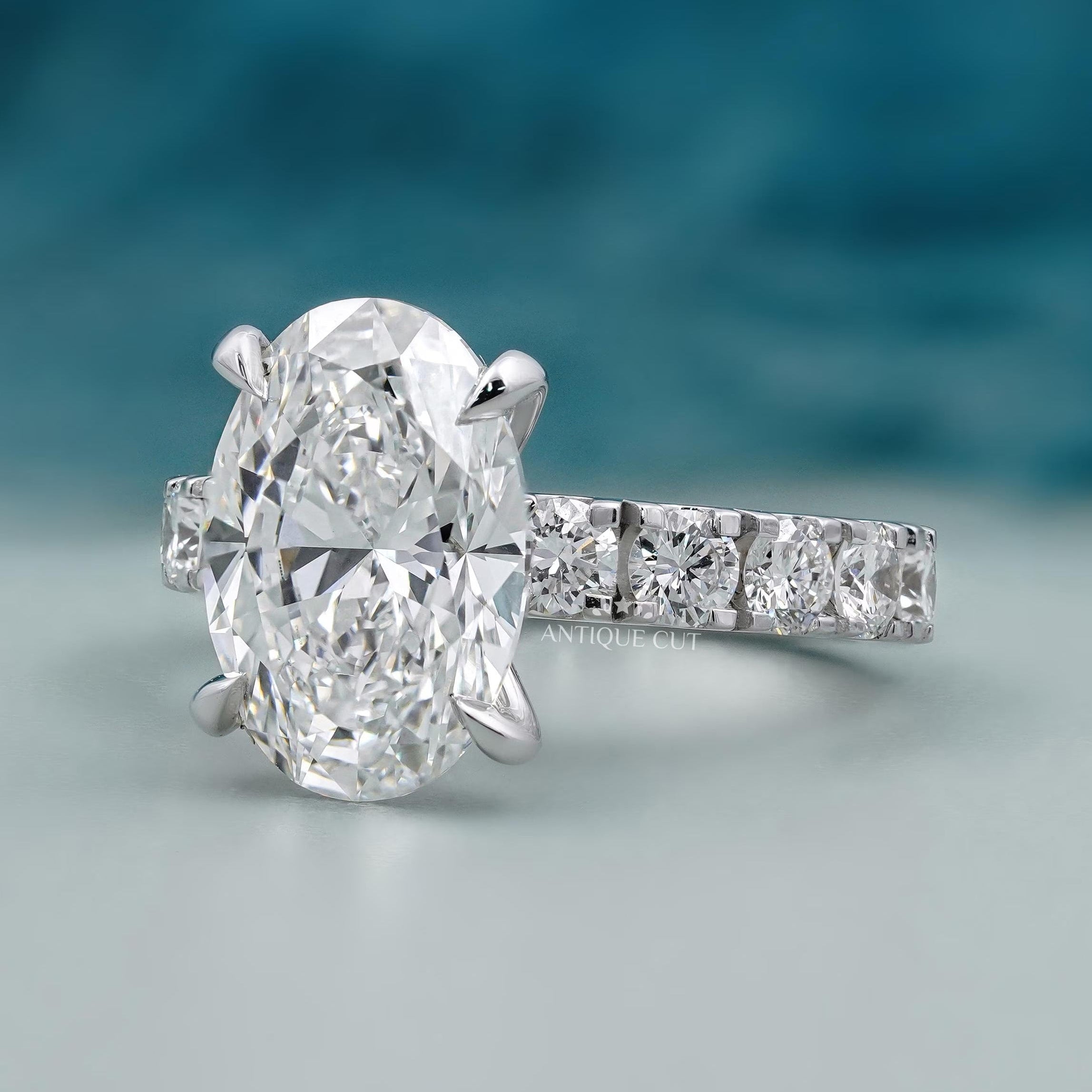 Small round diamond hoop earrings with pave setting