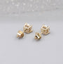 Fine jewelry cushion diamond earrings for women