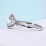 IGI certified oval solitaire engagement ring with lab grown diamond
