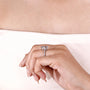 Lab grown pear shaped diamond ring for women’s engagement
