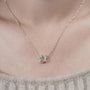 Antiquecut yellow gold pendant necklace
