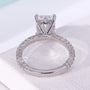 IGI certified radiant cut diamond engagement ring
