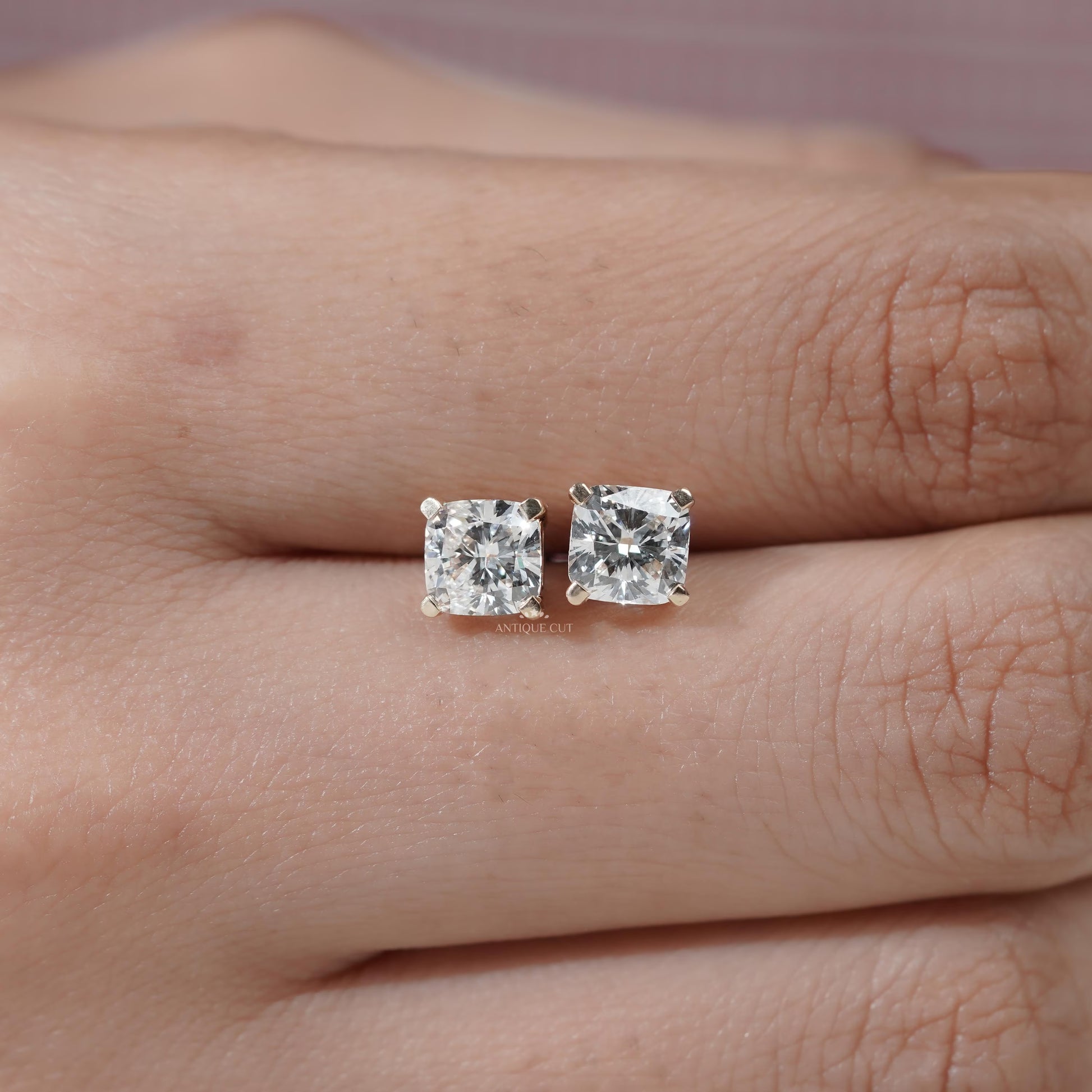 IGI certified lab grown diamond earrings