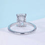 Cushion cut diamond ring with elegant claw prong setting
