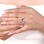 IGI certified 2 carat pear diamond engagement ring
