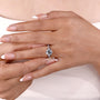 Lab grown round diamond ring with 6 prong solitaire setting
