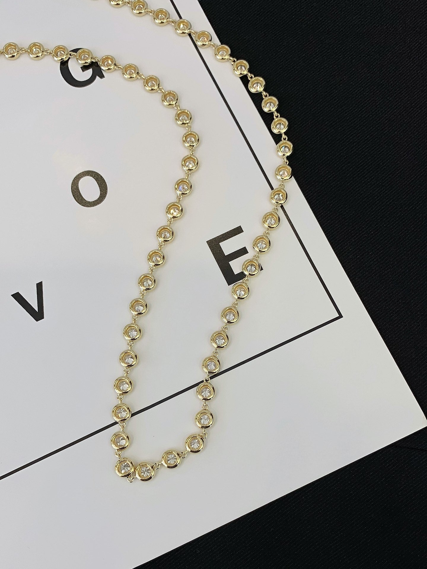 Round 3.70tcw Lab Diamond Bezel Tennis Necklace | IGI Certified | EF VS | Gold Options